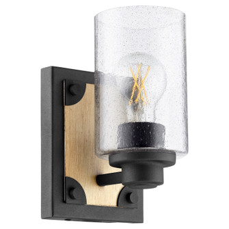 5143 Corner Detail Brackets One Light Wall Mount in Textured Black w/ Driftwood finish (19|5143-1-69)