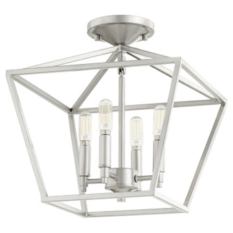 Gabriel Four Light Ceiling Mount in Classic Nickel (19|304-13-64)