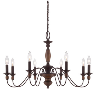Holbrook Eight Light Chandelier in Tuscan Brown (10|HK5008TC)