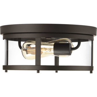 Gunther Two Light Flush Mount in Antique Bronze (54|P550021-020)