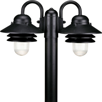 Newport Two Light Post Lantern in Textured Black (54|P5493-31)