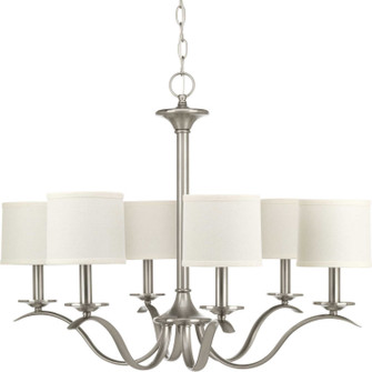 Inspire Six Light Chandelier in Brushed Nickel (54|P4739-09)