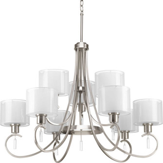 Invite Nine Light Chandelier in Brushed Nickel (54|P4697-09)