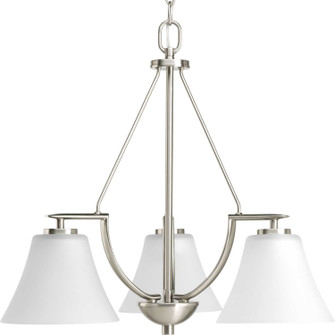 Bravo Three Light Chandelier in Brushed Nickel (54|P4621-09)