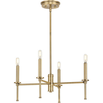 Elara Four Light Chandelier in Vintage Brass (54|P400293-163)