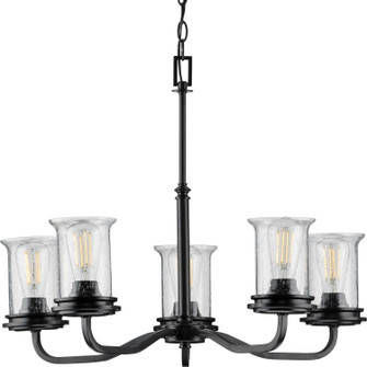 Winslett Five Light Chandelier in Black (54|P400206-031)