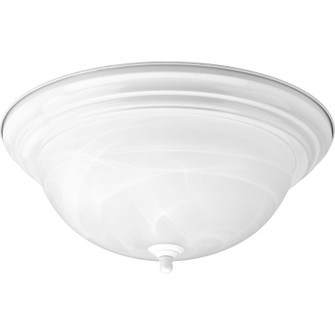 Dome Glass - Alabaster Three Light Flush Mount in White (54|P3926-30)