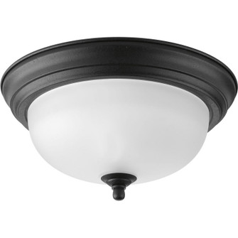 Dome Glass - Alabaster One Light Flush Mount in Forged Black (54|P3924-80)