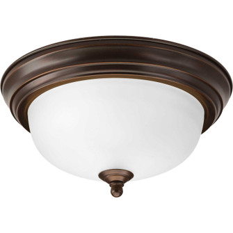 Dome Glass - Etched One Light Flush Mount in Antique Bronze (54|P3924-20ET)