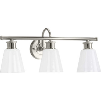 Ashford Three Light Bath Bracket in Brushed Nickel (54|P300316-009)