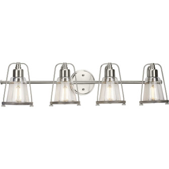 Conway Four Light Bath Bracket in Brushed Nickel (54|P300298-009)