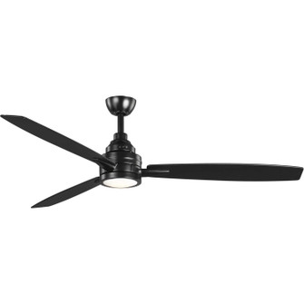 Gaze 60'' Ceiling Fan in Black (54|P2554-3130K)