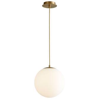 Luna LED Pendant in Aged Brass (440|3-673-40)