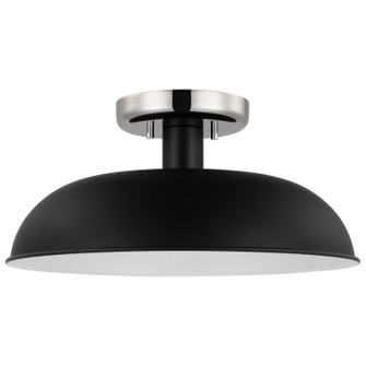 Colony One Light Flush Mount in Matte Black / Polished Nickel (72|60-7492)
