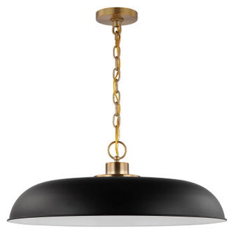 Colony One Light Pendant in Matte Black / Burnished Brass (72|60-7487)