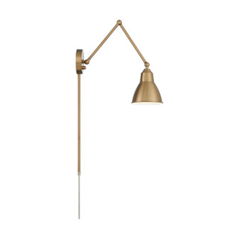 Fulton One Light Swing Arm Wall Lamp in Burnished Brass (72|60-7364)