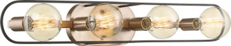 Chassis Four Light Vanity in Copper Brushed Brass / Matte Black (72|60-6654)