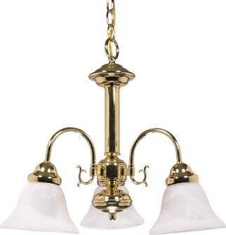 Ballerina Three Light Chandelier in Polished Brass (72|60-186)