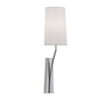 Diamond One Light Wall Sconce in Polished Nickel With White Shade (185|8291-PN-WS)