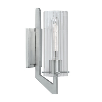 Faceted One Light Wall Sconce in Brushed Nickel (185|8143-BN-CL)
