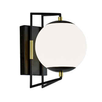 Cosmos LED Outdoor Wall Mount in Matte Black With Satin Brass (185|1260-MBSB-MA)