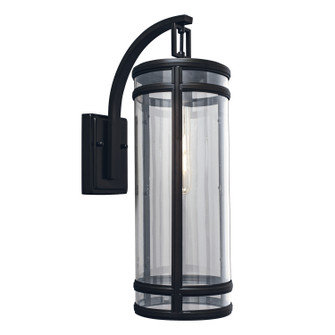 New Yorker One Light Outdoor Wall Mount in Acid Dipped Black (185|1191-ADB-CL)