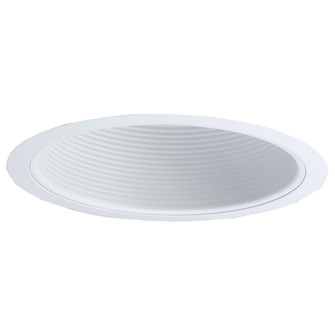 Rec Inc 6'' Trim 6'' Stepped Baffle W/ Plastic Ring in White (167|NTM-41)