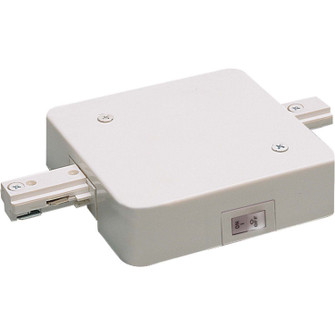 Track Syst & Comp-1 Cir In-Line Feed W/ Circuit Limiter, 1 Amps, 1 Circuit Track in White (167|NT-358W/1A)