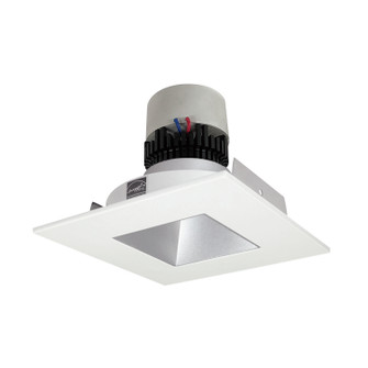 LED Pearl Recessed in Haze Reflector / Matte Powder White Flange (167|NPR-4SNDSQCDXHZMPW)