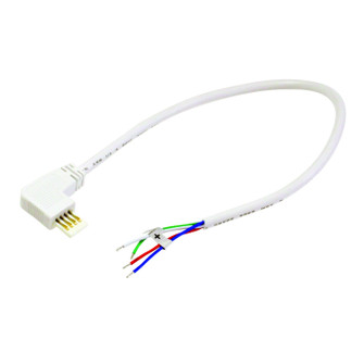 Sl LED Lbar Silk Sbc Acc 12'' Side Power Line Cable Open Wire For Lightbar Silk, Right in White (167|NAL-811/12W)