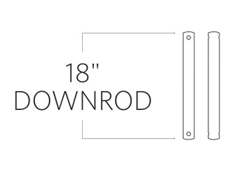 Universal Downrod Downrod in Dark Weathered Zinc (71|DR18DWZ)