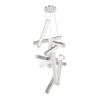 Chaos LED Chandelier in Brushed Aluminum (281|PD-64849-AL)