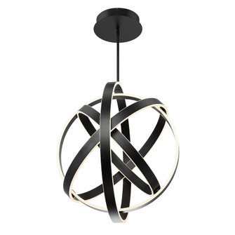 Kinetic LED Chandelier in Black (281|PD-61728-BK)