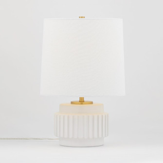 Kalani One Light Table Lamp in Matte White (428|HL452201-MW)