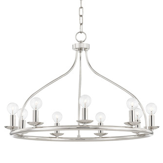 Kendra Nine Light Chandelier in Polished Nickel (428|H511809-PN)