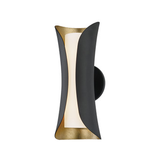 Josie Two Light Wall Sconce in Gold Leaf/Black (428|H315102-GL/BK)