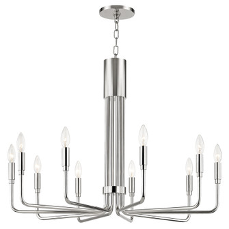 Brigitte Ten Light Chandelier in Polished Nickel (428|H261810-PN)