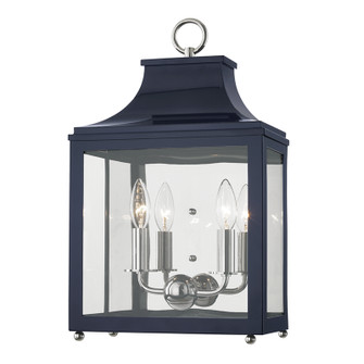 Leigh Two Light Wall Sconce in Polished Nickel/Navy (428|H259102-PN/NVY)