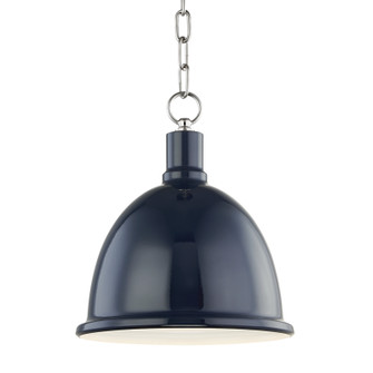 Blair One Light Pendant in Polished Nickel/Navy (428|H238701S-PN/NVY)