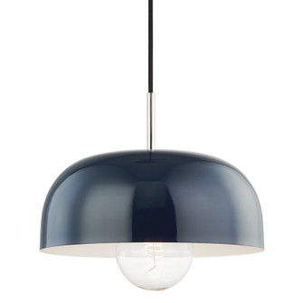 Avery One Light Pendant in Polished Nickel/Navy (428|H199701L-PN/NVY)