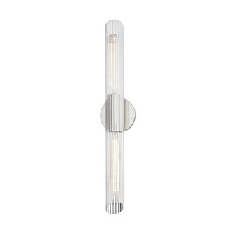 Cecily Two Light Wall Sconce in Polished Nickel (428|H177102L-PN)