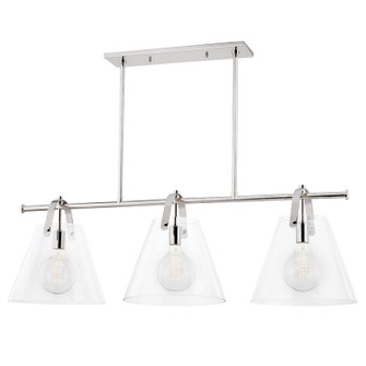 Karin Three Light Linear in Polished Nickel (428|H162903-PN)