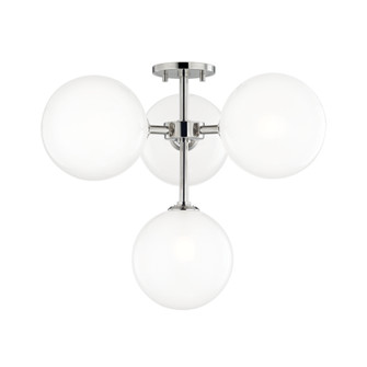 Ashleigh LED Semi Flush Mount in Polished Nickel (428|H122604-PN)