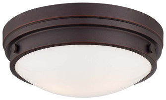 Two Light Flush Mount in Lathan Bronze (7|823-167)