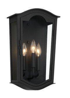 Houghton Hall Three Light Outdoor Wall Mount in Sand Coal (7|73202-66)