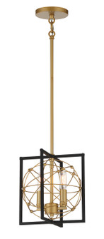 Titans Trace Two Light Mini Pendant in Sand Coal W/ Painted Honey Gol (7|3912-707A)