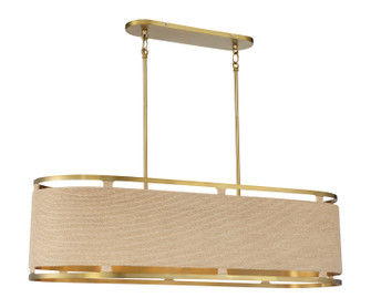 Windward Passage Eight Light Island Pendant in Soft Brass (7|3860-695)