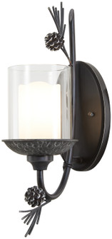 Ponderosa Ridge One Light Wall Sconce in Weathered Spruce W/ Silver (7|2751-694)