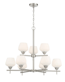 Camrin Nine Light Chandelier in Brushed Nickel (7|2179-84)