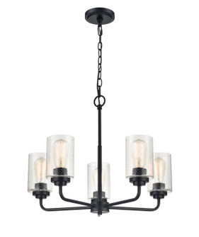 Moven Five Light Chandelier in Matte Black (59|9605-MB)